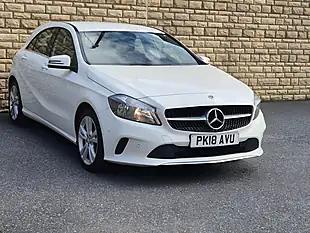 Used 2018 Mercedes-Benz a Class Sport (executive) White - Interior and Exterior details 9