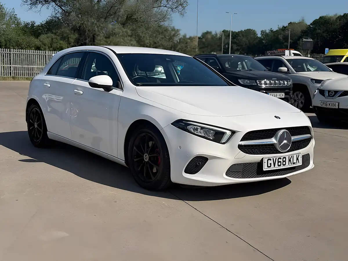 Used 2018 Mercedes-Benz a Class Sport (executive) White - Front View