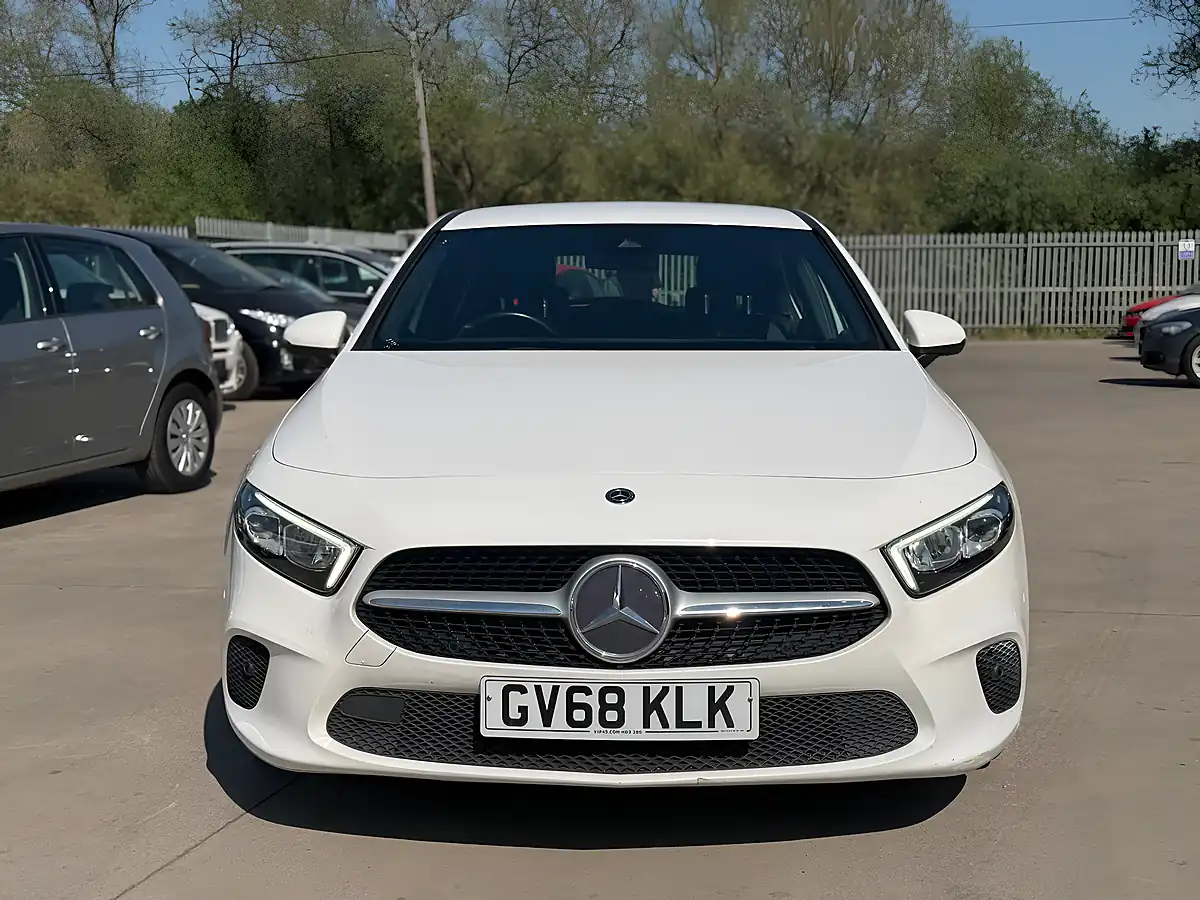 Used 2018 Mercedes-Benz a Class Sport (executive) White - Interior and Exterior details 2