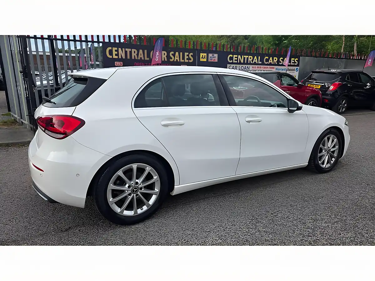 Used 2018 Mercedes-Benz a Class Sport Executive White - Interior and Exterior details 8