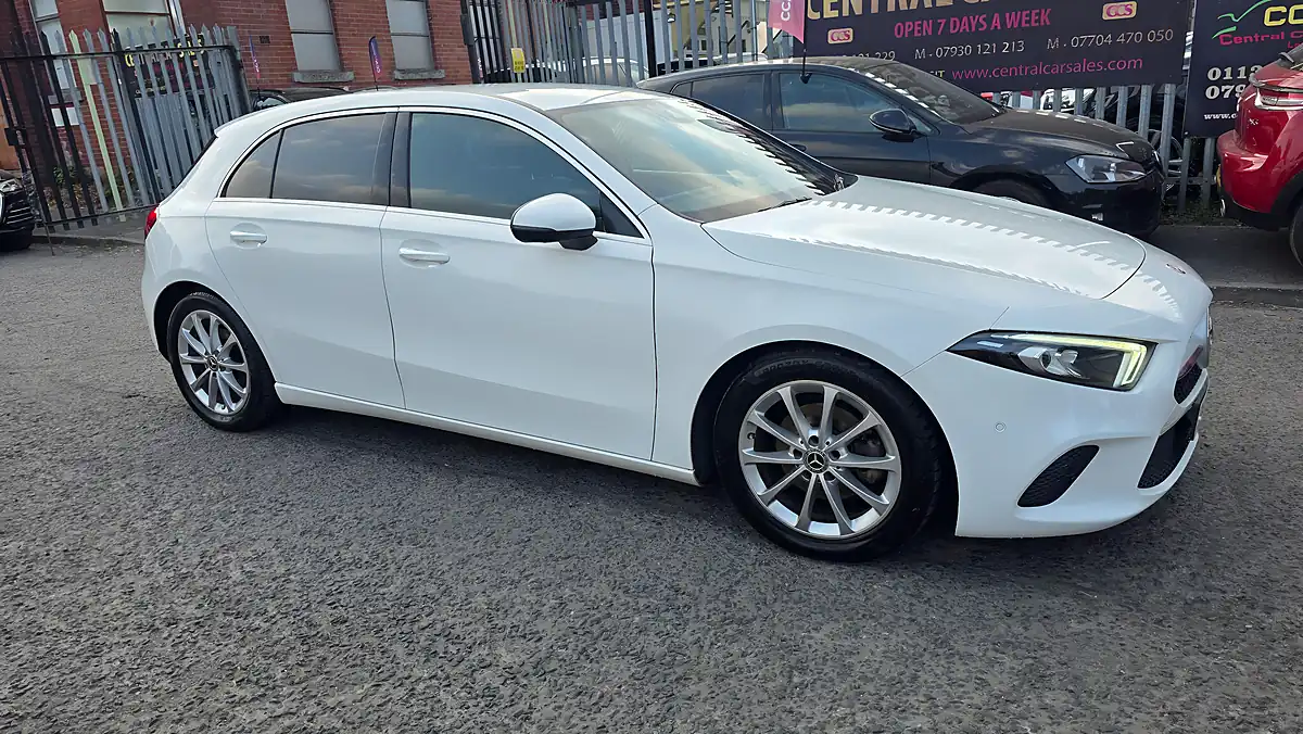 Used 2018 Mercedes-Benz a Class Sport Executive White - Front View
