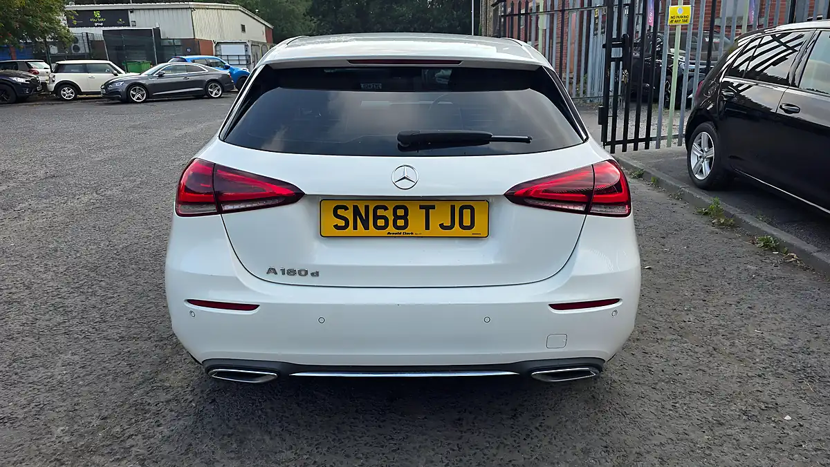 Used 2018 Mercedes-Benz a Class Sport Executive White - Interior and Exterior details 10