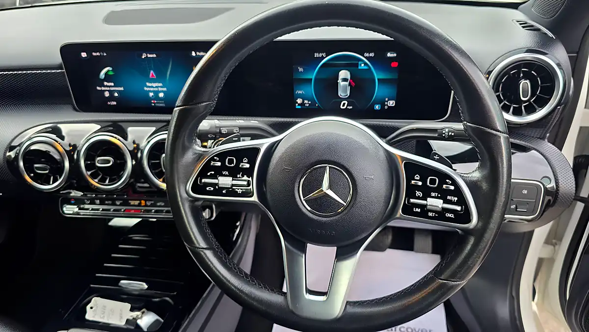 Used 2018 Mercedes-Benz a Class Sport Executive White - Interior and Exterior details 14