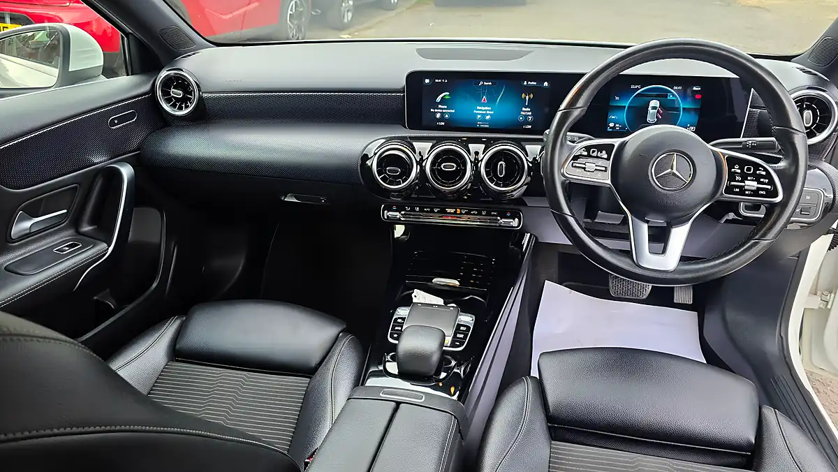 Used 2018 Mercedes-Benz a Class Sport Executive White - Interior and Exterior details 17