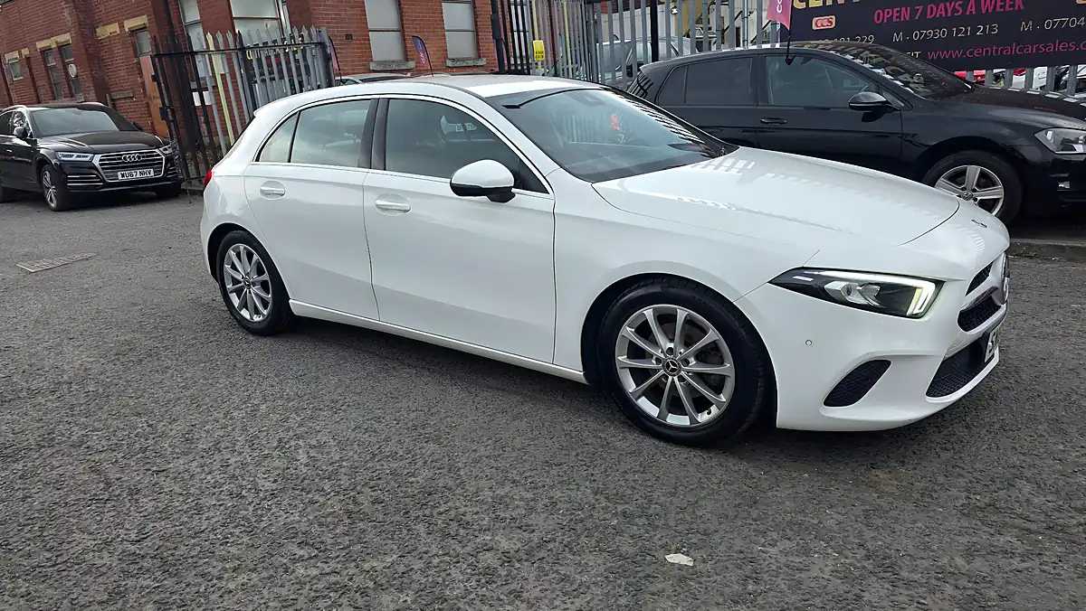 Used 2018 Mercedes-Benz a Class Sport Executive White - Interior and Exterior details 3