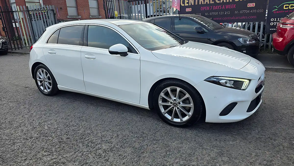 Used 2018 Mercedes-Benz a Class Sport Executive White - Interior and Exterior details 8