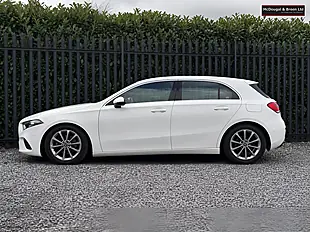 Used 2018 Mercedes-Benz a Class Sport (executive) White - Interior and Exterior details 2