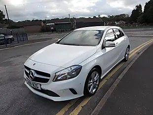 Used 2018 Mercedes-Benz a Class Sport Executive White - Interior and Exterior details 3