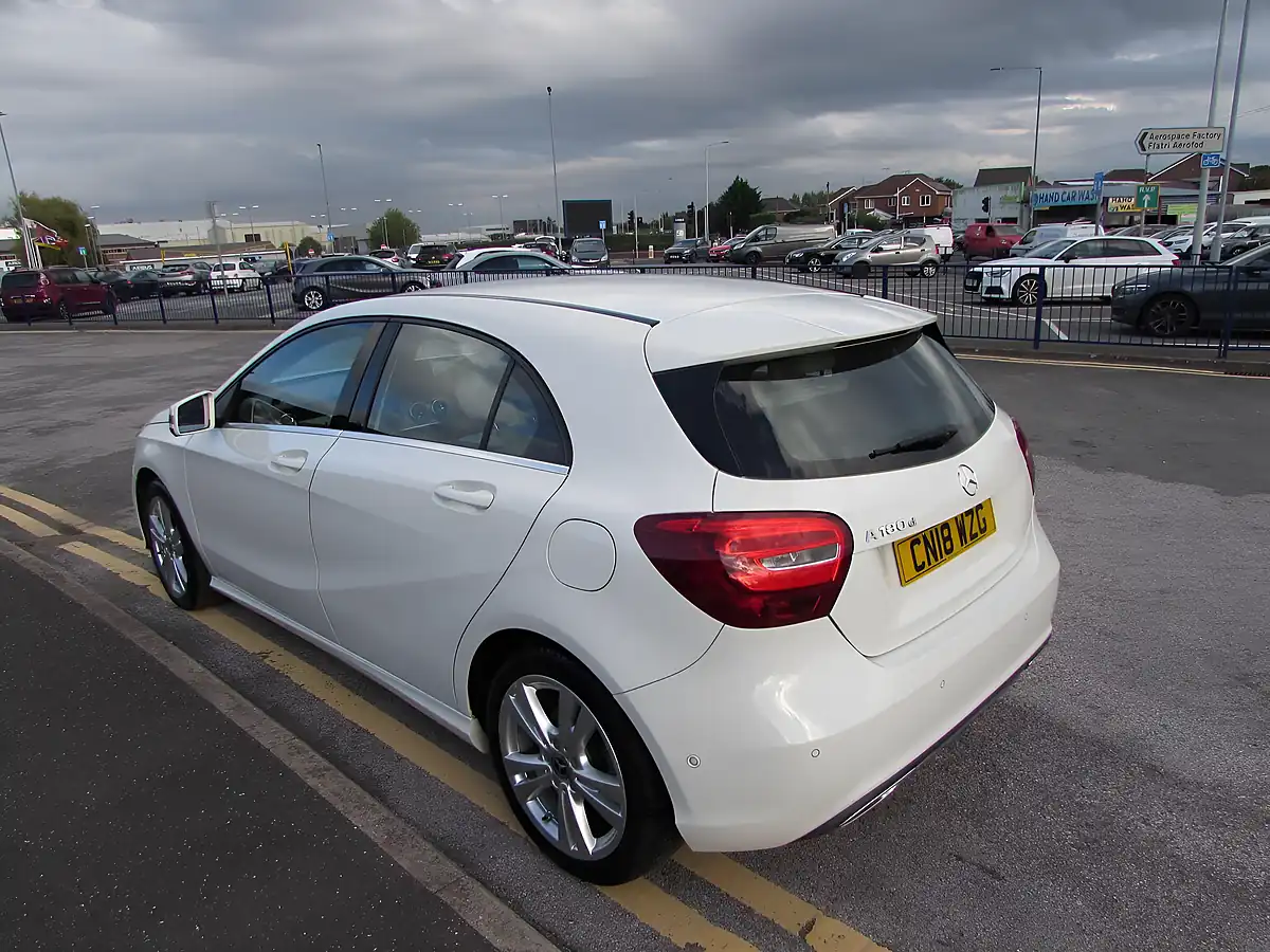 Used 2018 Mercedes-Benz a Class Sport Executive White - Interior and Exterior details 5