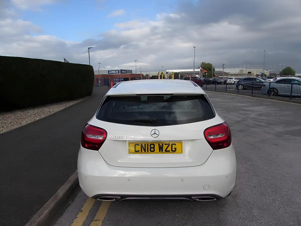 Used 2018 Mercedes-Benz a Class Sport Executive White - Interior and Exterior details 6