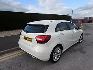 Used 2018 Mercedes-Benz a Class Sport Executive White - Interior and Exterior details 7