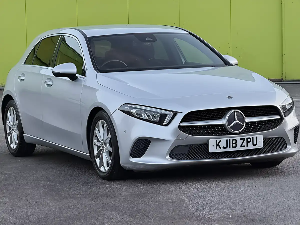 Used 2018 Mercedes-Benz a Class Sport (premium) Silver - Front View