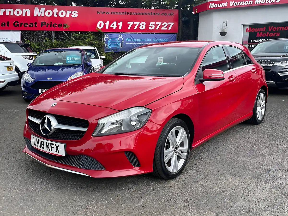 Used 2018 Mercedes-Benz a Class Sport Red - Interior and Exterior details 4