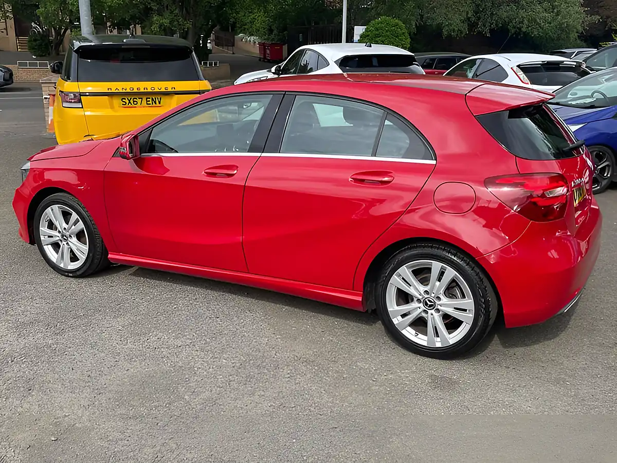 Used 2018 Mercedes-Benz a Class Sport Red - Interior and Exterior details 6