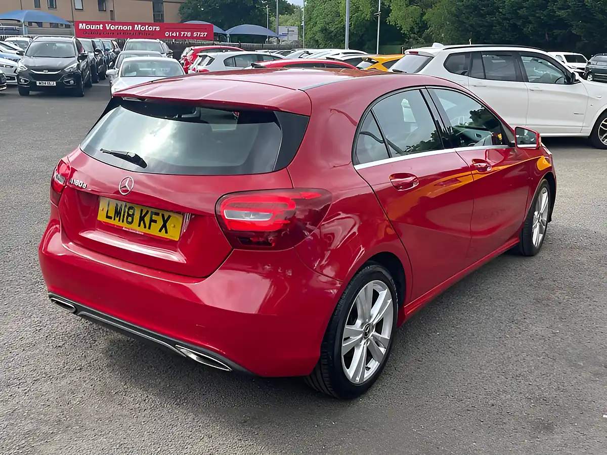 Used 2018 Mercedes-Benz a Class Sport Red - Interior and Exterior details 8