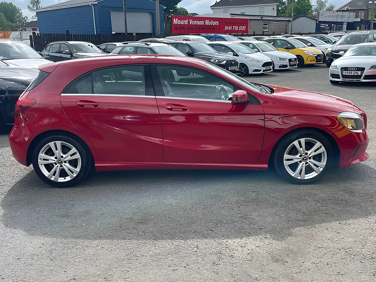 Used 2018 Mercedes-Benz a Class Sport Red - Interior and Exterior details 9