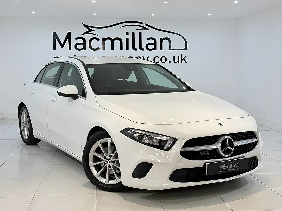 Used 2018 Mercedes-Benz a Class Sport White - Front View