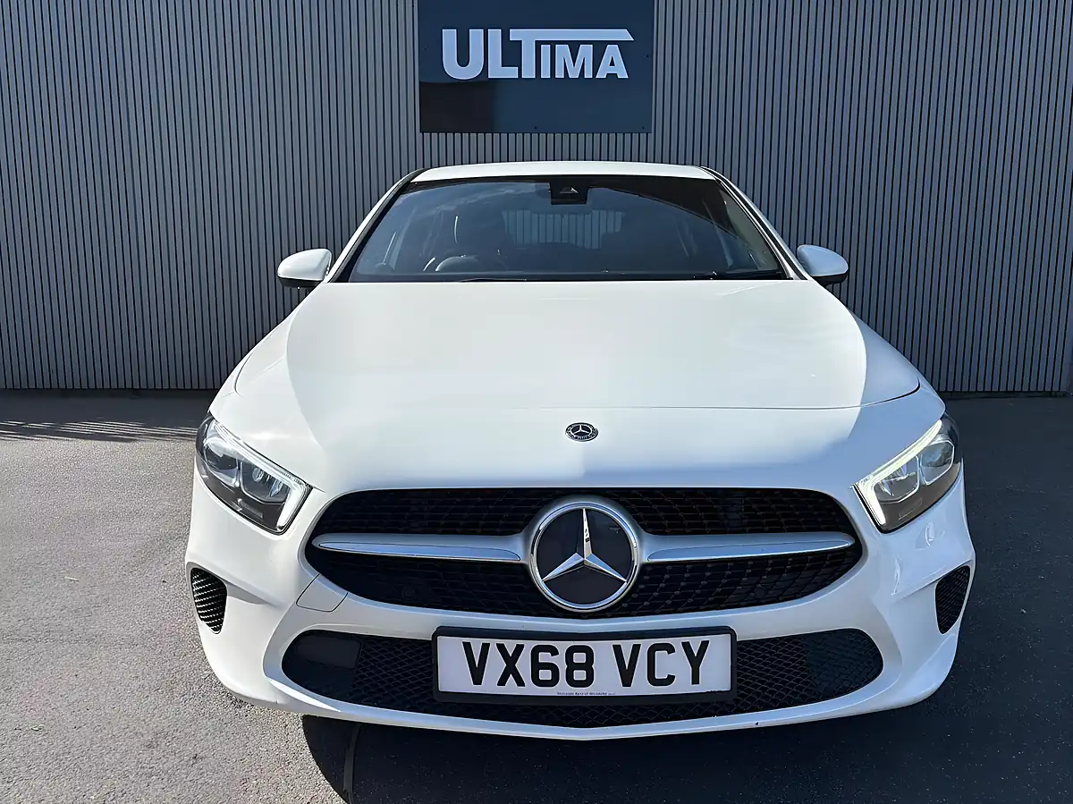 Used 2018 Mercedes-Benz a Class Sport White - Interior and Exterior details 2