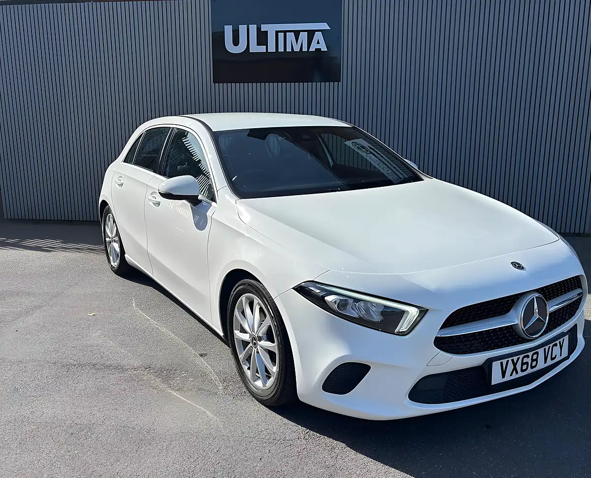 Used 2018 Mercedes-Benz a Class Sport White - Interior and Exterior details 4