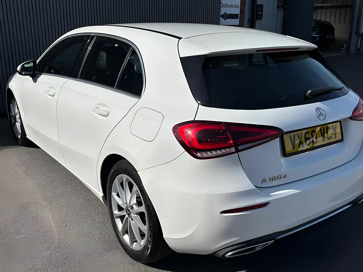 Used 2018 Mercedes-Benz a Class Sport White - Interior and Exterior details 9