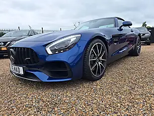 Used 2018 Mercedes-Benz AMG GT Premium Roadster Blue - Interior and Exterior details 12