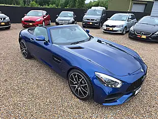 Used 2018 Mercedes-Benz AMG GT Premium Roadster Blue - Interior and Exterior details 17