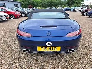 Used 2018 Mercedes-Benz AMG GT Premium Roadster Blue - Interior and Exterior details 9