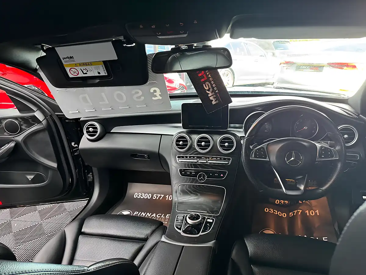 Used 2018 Mercedes-Benz C Class AMG Line Black - Interior and Exterior details 16