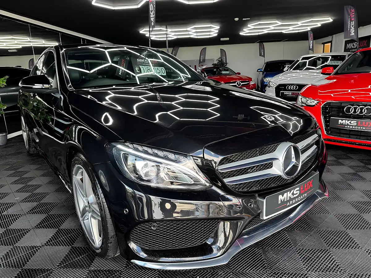 Used 2018 Mercedes-Benz C Class AMG Line Black - Interior and Exterior details 2