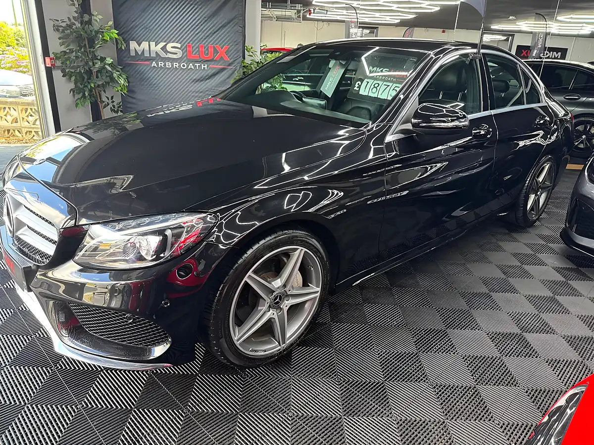 Used 2018 Mercedes-Benz C Class AMG Line Black - Interior and Exterior details 8