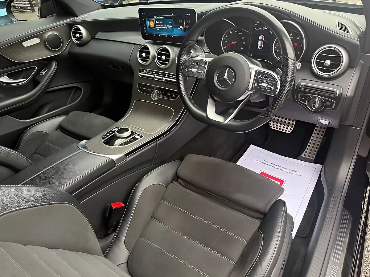 Used 2018 Mercedes-Benz C Class AMG Line Black - Interior and Exterior details 7