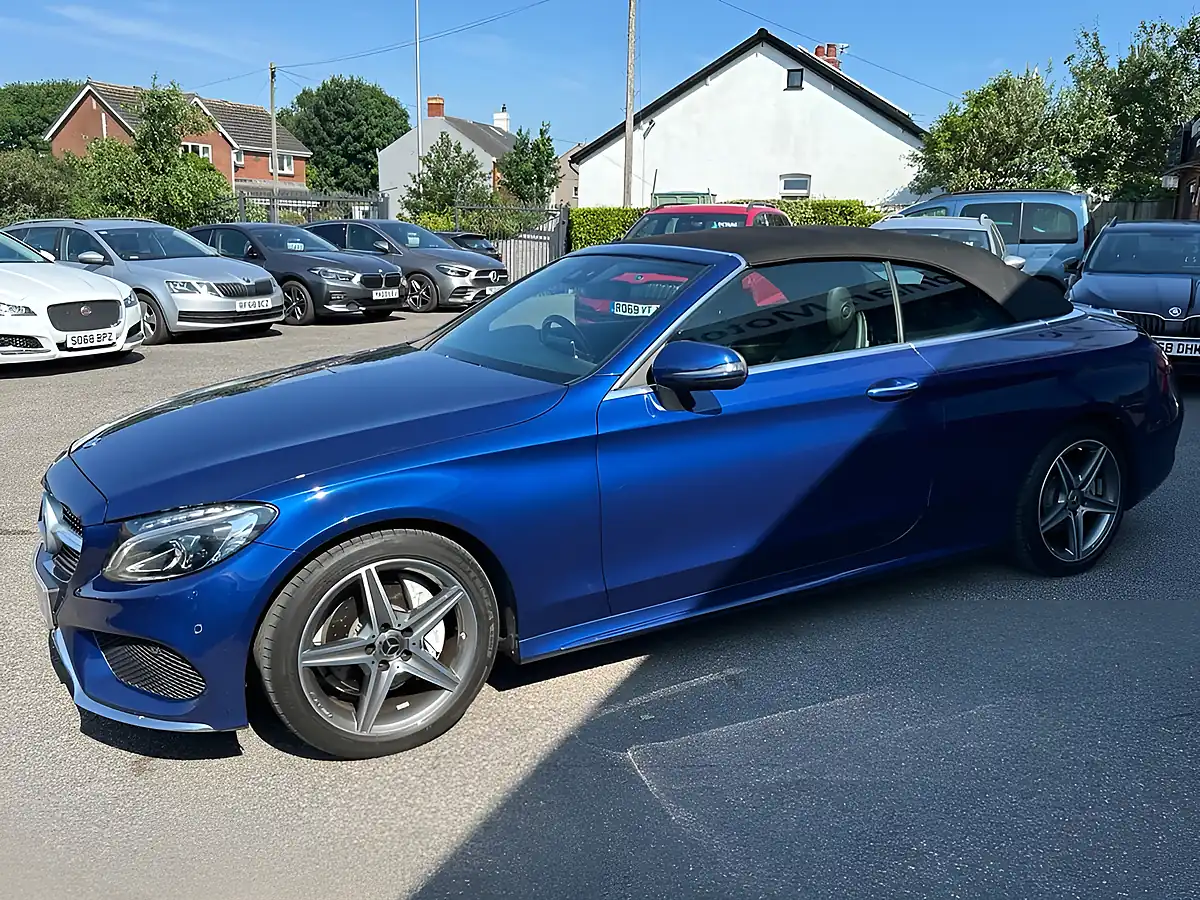 Used 2018 Mercedes-Benz C Class AMG Line Blue - Interior and Exterior details 19