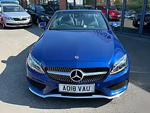 Used 2018 Mercedes-Benz C Class AMG Line Blue - Interior and Exterior details 2