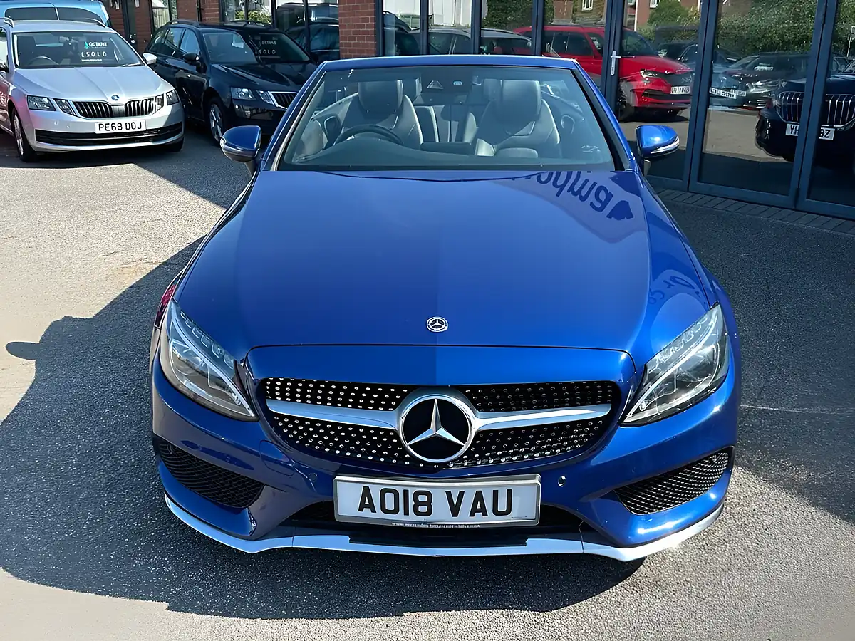 Used 2018 Mercedes-Benz C Class AMG Line Blue - Interior and Exterior details 2