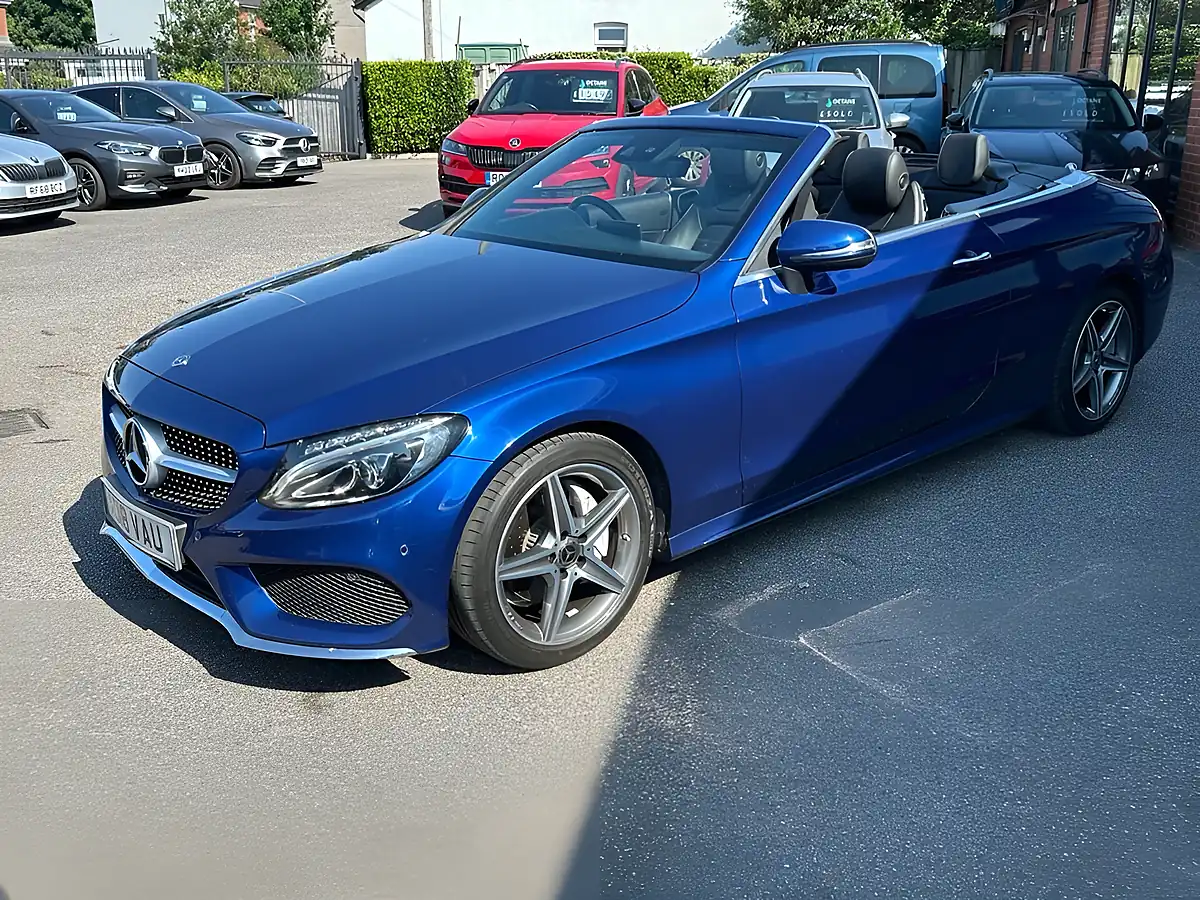 Used 2018 Mercedes-Benz C Class AMG Line Blue - Interior and Exterior details 3