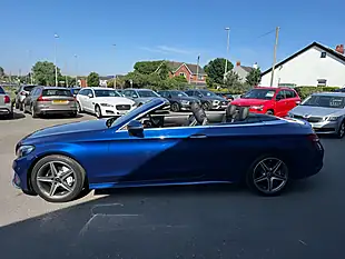 Used 2018 Mercedes-Benz C Class AMG Line Blue - Interior and Exterior details 4