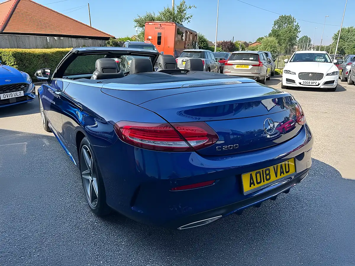 Used 2018 Mercedes-Benz C Class AMG Line Blue - Interior and Exterior details 5
