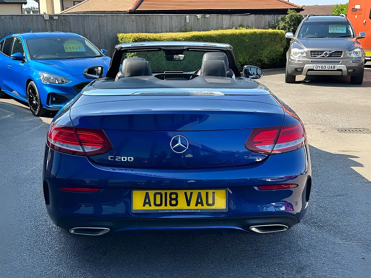 Used 2018 Mercedes-Benz C Class AMG Line Blue - Interior and Exterior details 6