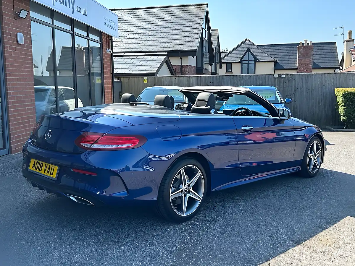 Used 2018 Mercedes-Benz C Class AMG Line Blue - Interior and Exterior details 7