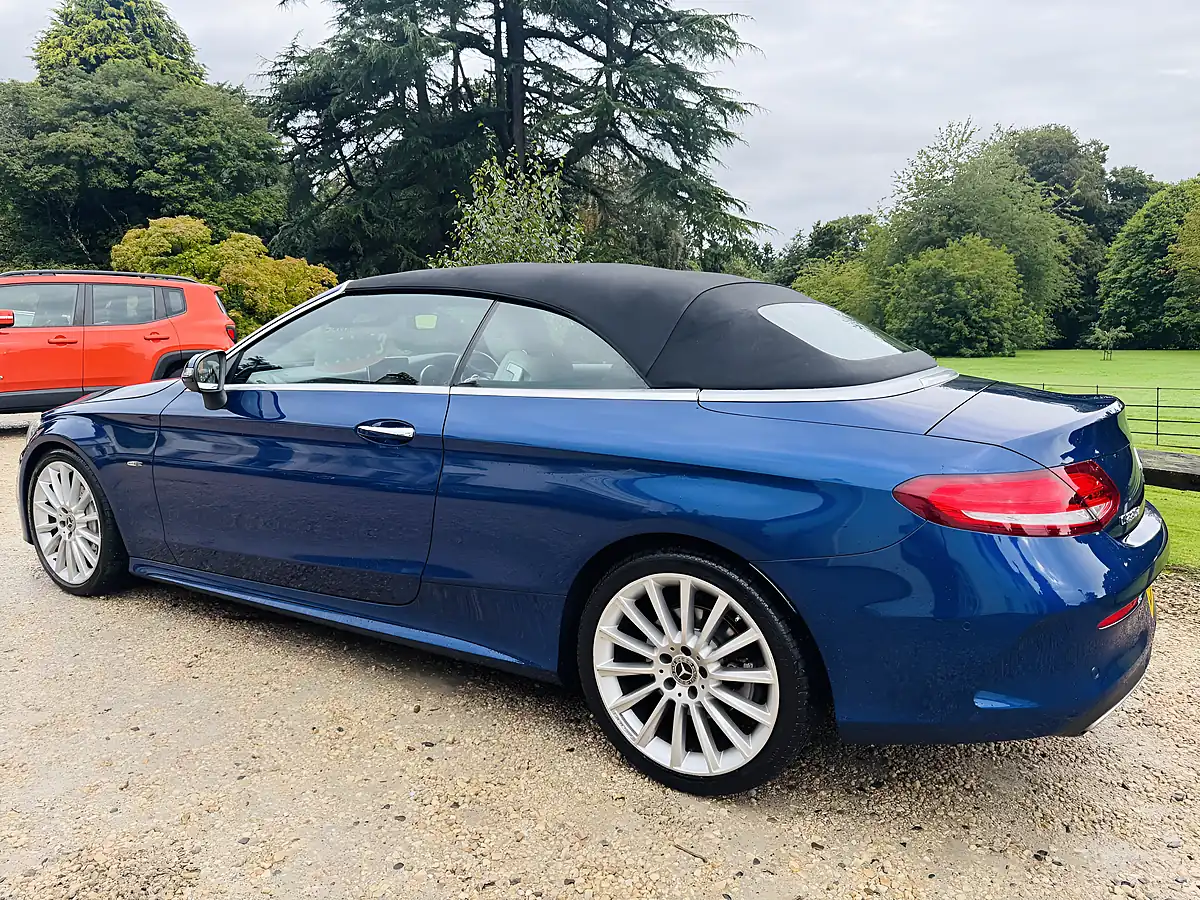 Used 2018 Mercedes-Benz C Class AMG Line Blue - Interior and Exterior details 12