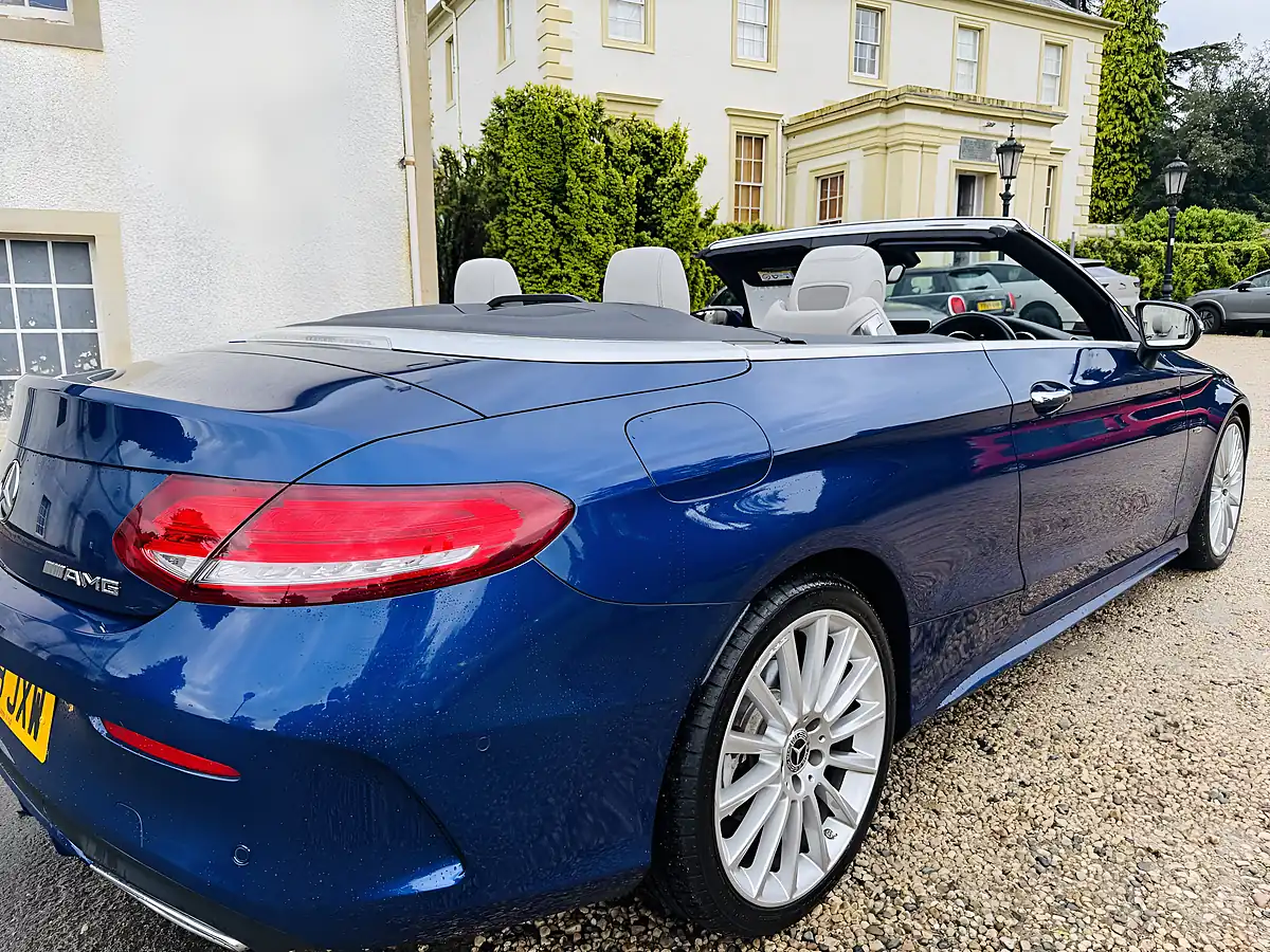 Used 2018 Mercedes-Benz C Class AMG Line Blue - Interior and Exterior details 4