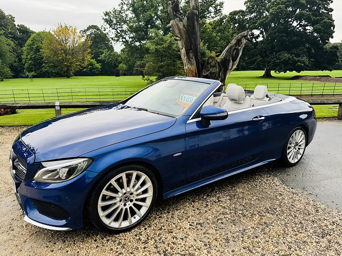 Used 2018 Mercedes-Benz C Class AMG Line Blue - Interior and Exterior details 5