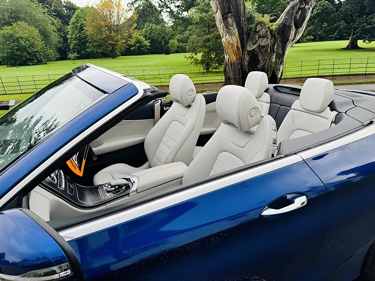 Used 2018 Mercedes-Benz C Class AMG Line Blue - Interior and Exterior details 7