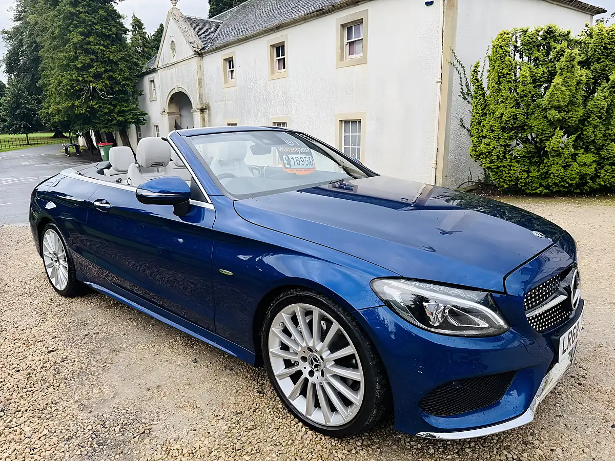 Used 2018 Mercedes-Benz C Class AMG Line Blue - Interior and Exterior details 9