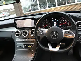 Used 2018 Mercedes-Benz C-Class AMG Line Brilliant Blue - Interior and Exterior details 14