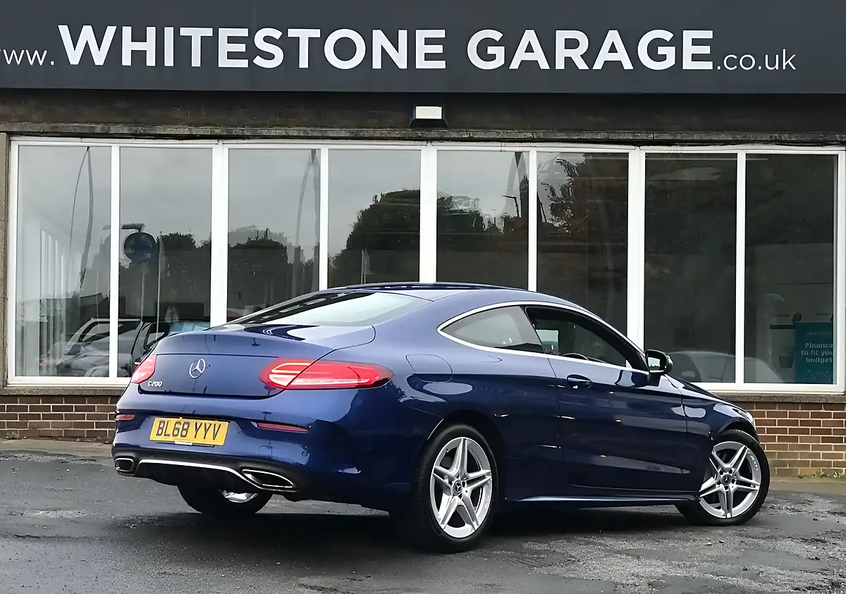 Used 2018 Mercedes-Benz C-Class AMG Line Brilliant Blue - Interior and Exterior details 7