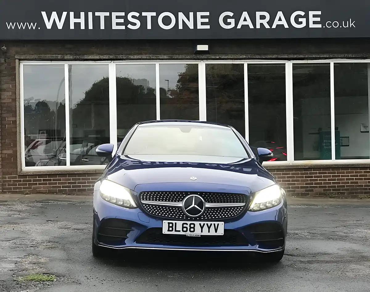 Used 2018 Mercedes-Benz C-Class AMG Line Brilliant Blue - Interior and Exterior details 9