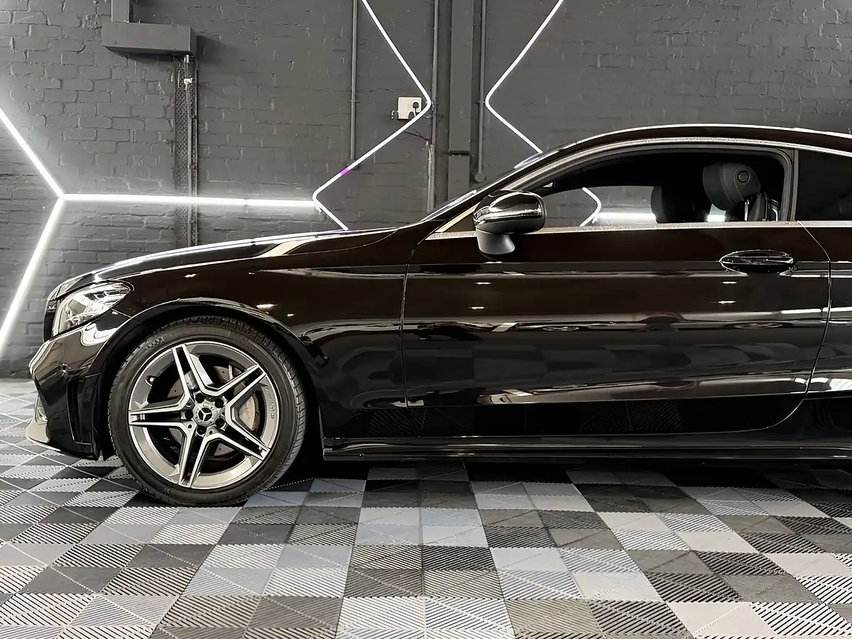 Used 2018 Mercedes-Benz C-Class AMG Line Coupe Obsidian Black - Interior and Exterior details 2