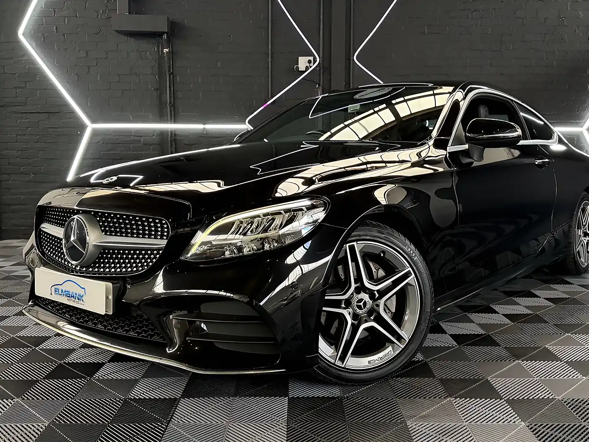 Used 2018 Mercedes-Benz C-Class AMG Line Coupe Obsidian Black - Interior and Exterior details 4