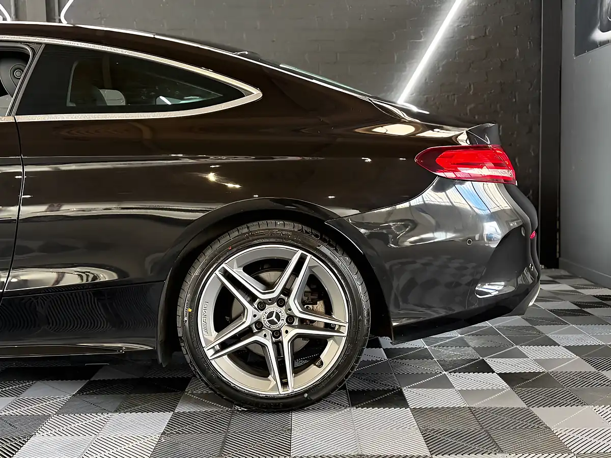 Used 2018 Mercedes-Benz C-Class AMG Line Coupe Obsidian Black - Interior and Exterior details 5